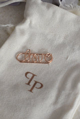 Love Word Paperclip – Rose Gold