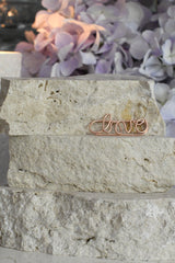 Love Word Paperclip – Rose Gold