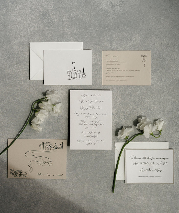 Alexandra & Greg | New York, USA wedding stationary #1
