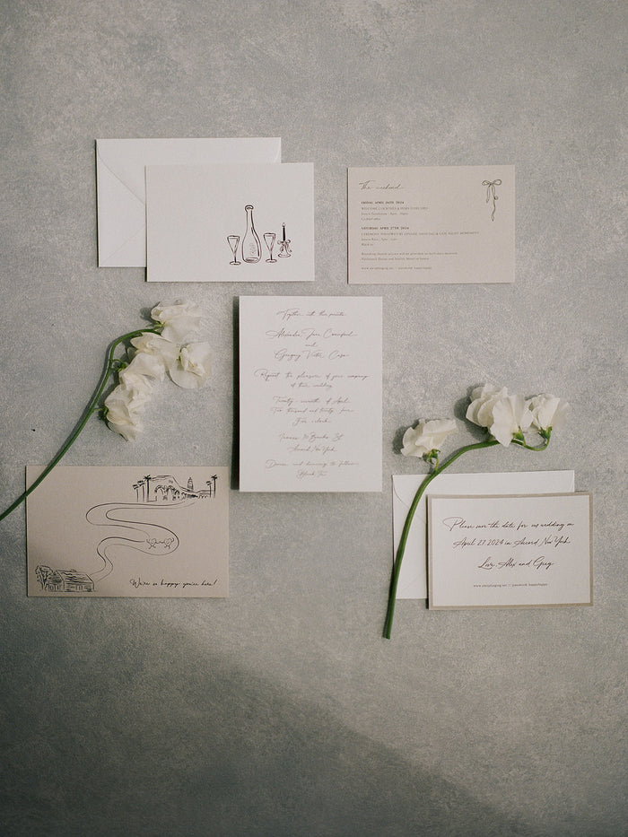 Alexandra & Greg | New York, USA wedding stationary #2
