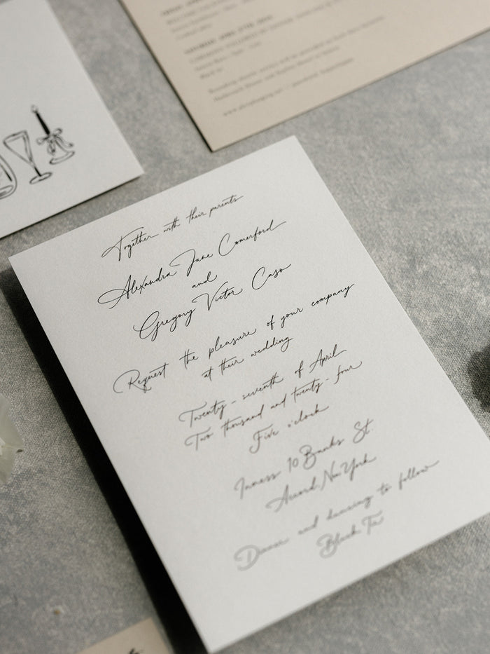Alexandra & Greg | New York, USA wedding stationary #3