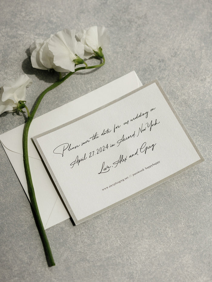 Alexandra & Greg | New York, USA wedding stationary #6