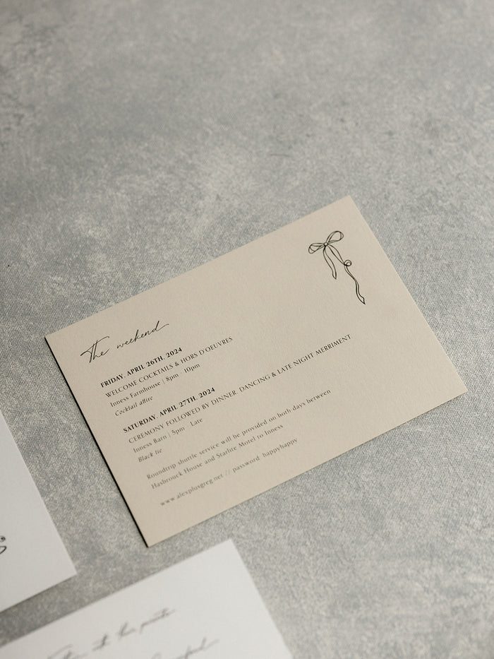 Alexandra & Greg | New York, USA wedding stationary #5