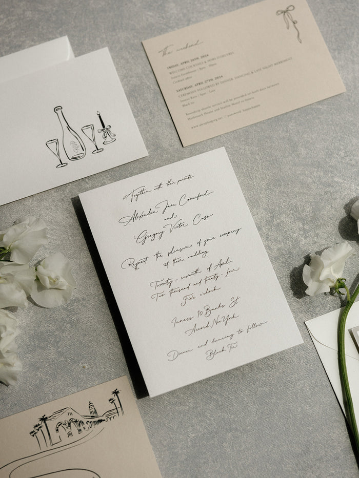 Alexandra & Greg | New York, USA wedding stationary #8