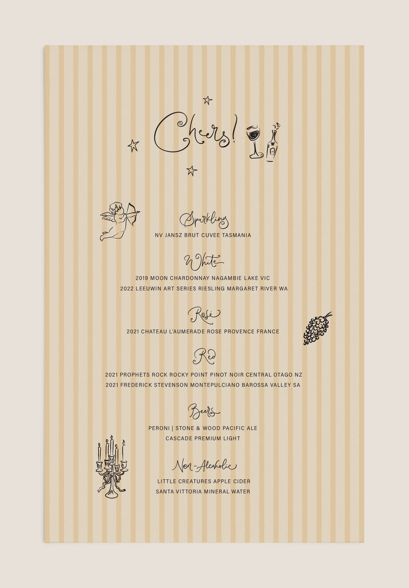LUMIÈRE / Bar Menu 01