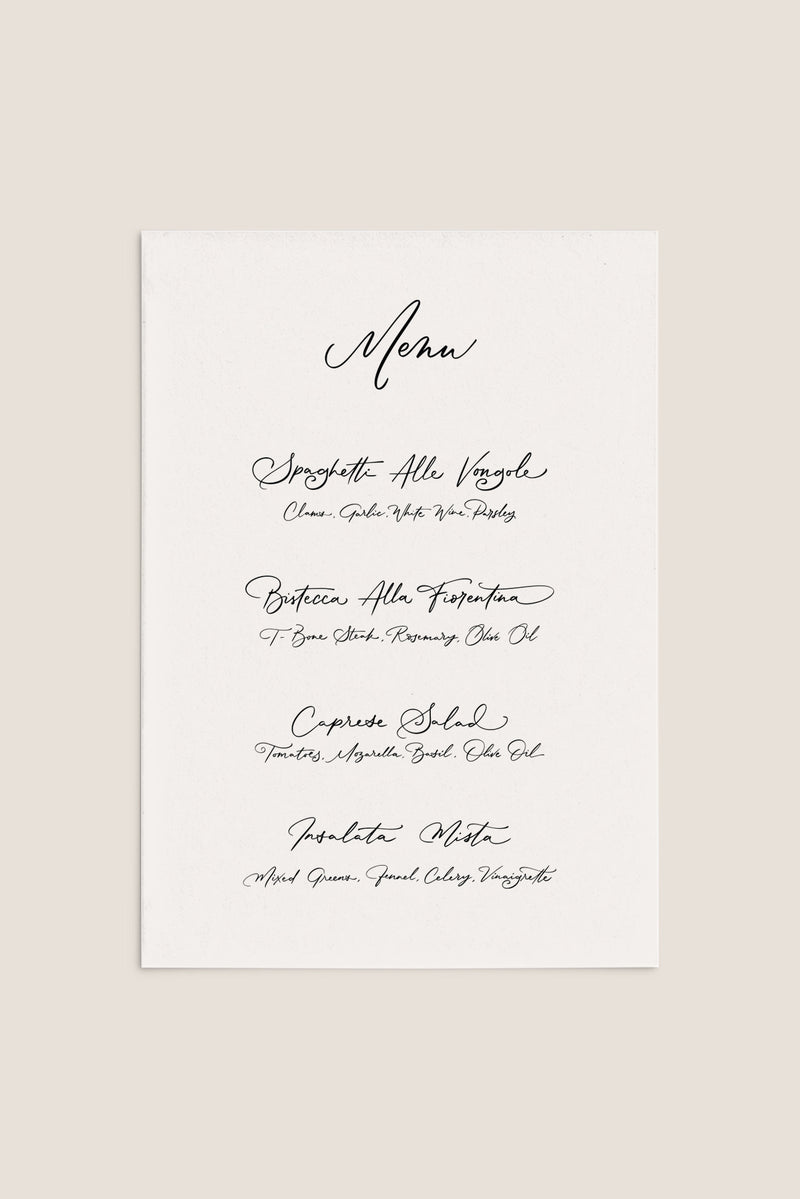 LUMIÈRE / Menu 03