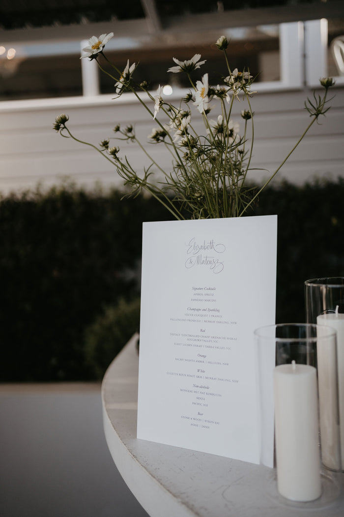 Elizabeth & Mateusz | New South Wales, Australia wedding stationary #3