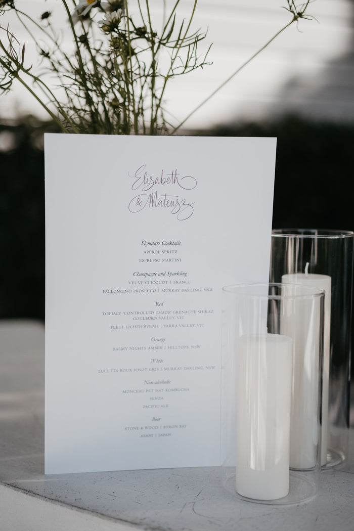 Elizabeth & Mateusz | New South Wales, Australia wedding stationary #6