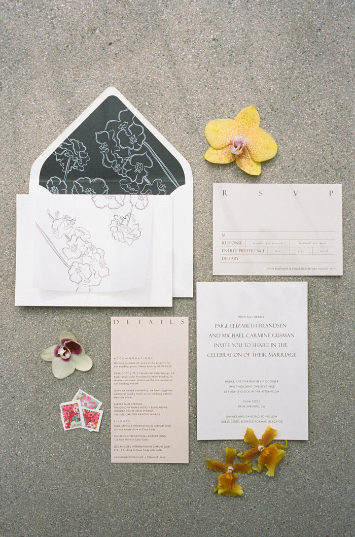 Paige & Michael | Palm Springs, USA wedding stationary #2