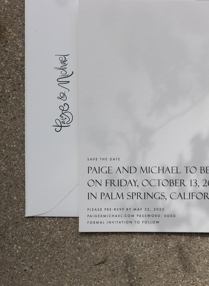 Paige & Michael | Palm Springs, USA wedding stationary #3