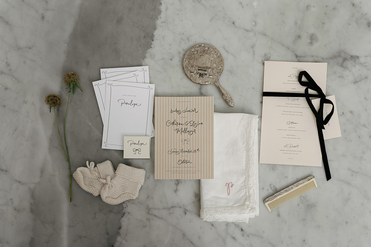 Penelope's Baby Shower | Philadelphia, USA wedding stationary #1