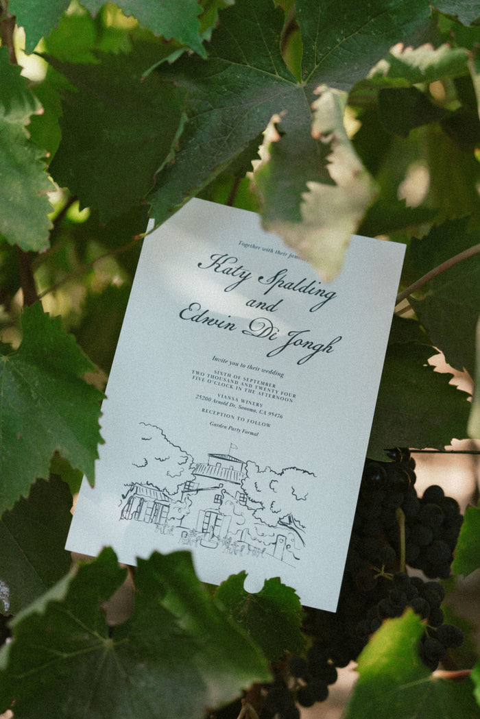 Katy & Edwin | Sonoma CA, USA wedding stationary #2