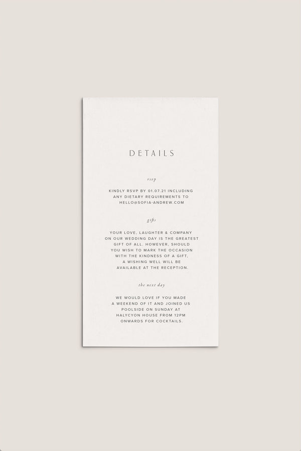 HARPER Enclosure Card