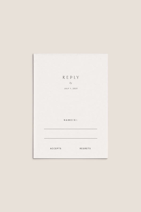 HARPER RSVP Card