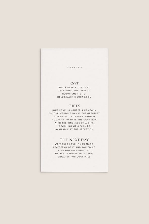 JANE Enclosure Card