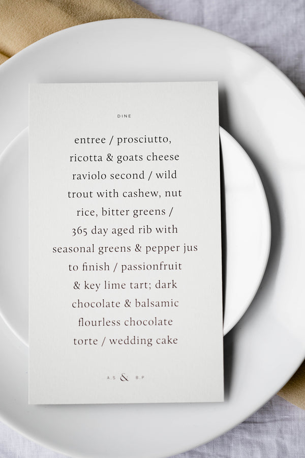 NARRATIVE / Menu 01