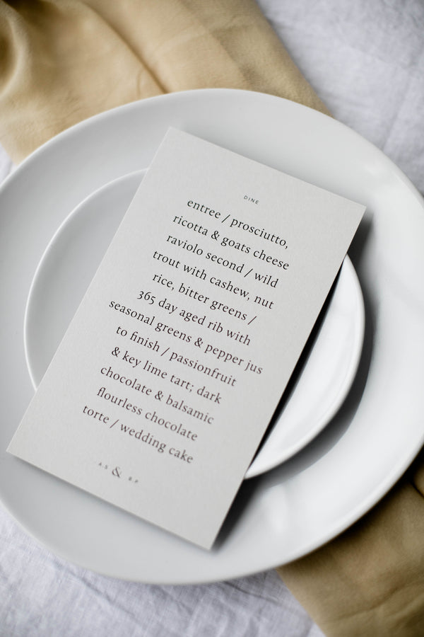 NARRATIVE / Menu 01