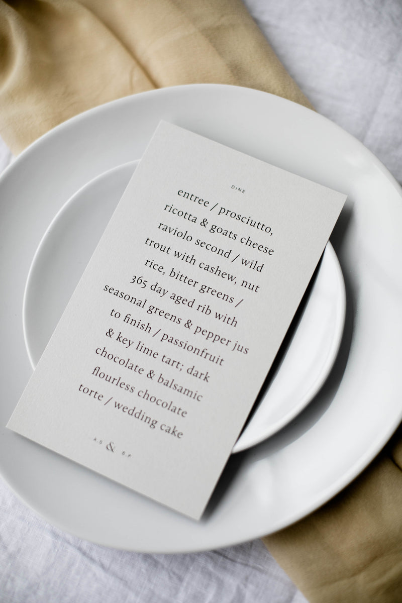 NARRATIVE / Menu 01