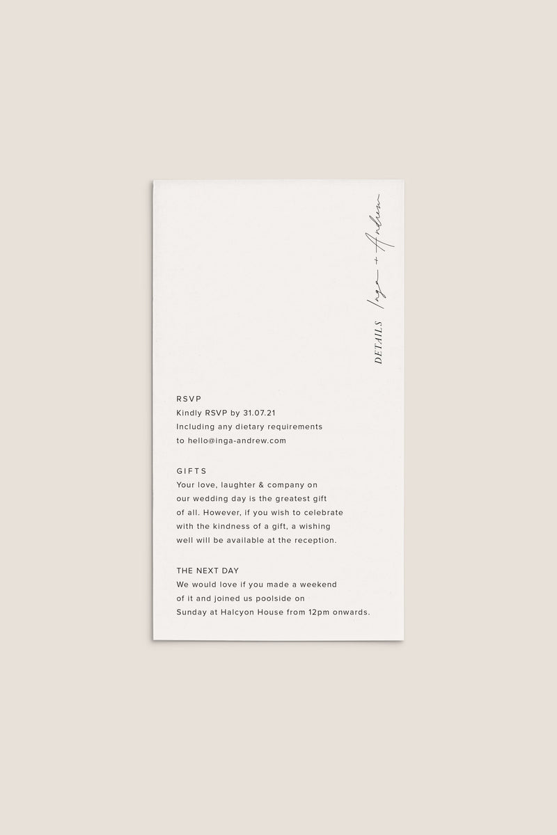 NEW ROMANTICS / 01 Enclosure Card