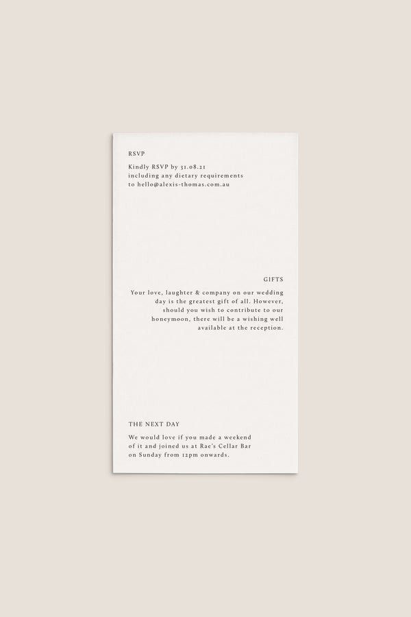 NEW ROMANTICS / 03 Enclosure Card