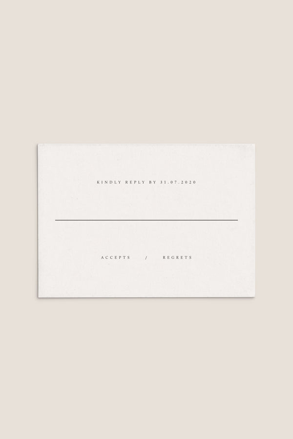 NEW ROMANTICS / 03 RSVP Card
