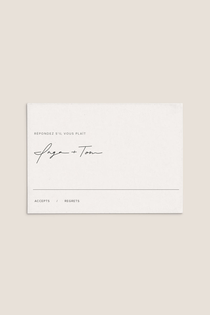 NEW ROMANTICS / 04 RSVP Card