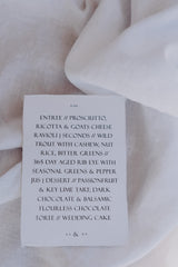 NARRATIVE / Menu 01
